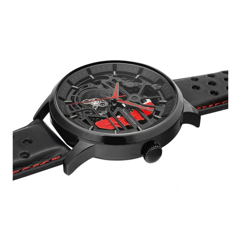 PierreLannier PADDOCK Wrist Watch Mechanical Movement Cut-Out Dial Men's Watches-1