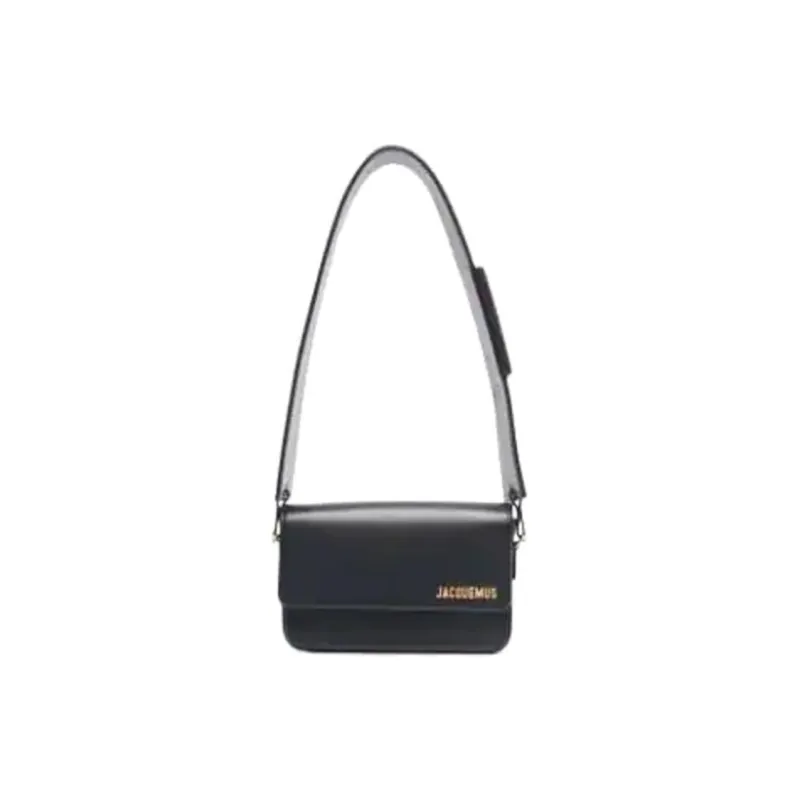 Jacquemus Leather Handbag Shoulder Bag Women's Black-0