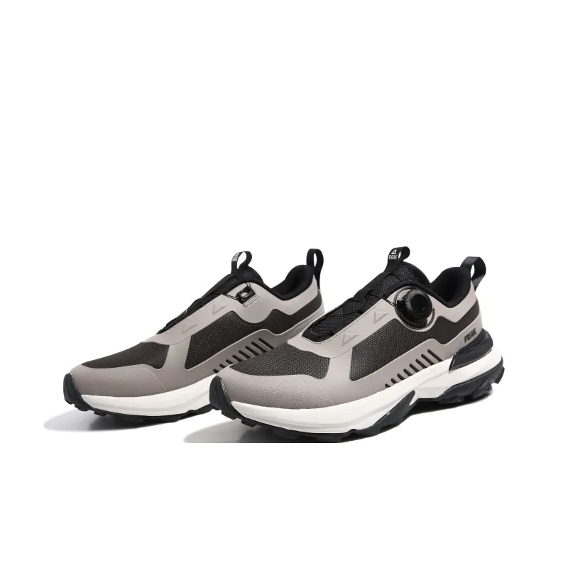 PEAK State Pole Cushioned Wear-Resistant Coverage Low-Top Trekking Shoes Men's Coffee Brown-2