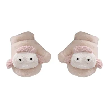 YUZHAOLIN Faux Rabbit Fur Knit Gloves Unisex
