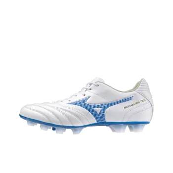Mizuno MONARCIDA NEO 3 Anti Slip Wear Resistant Soccer Shoes Men's White Blue