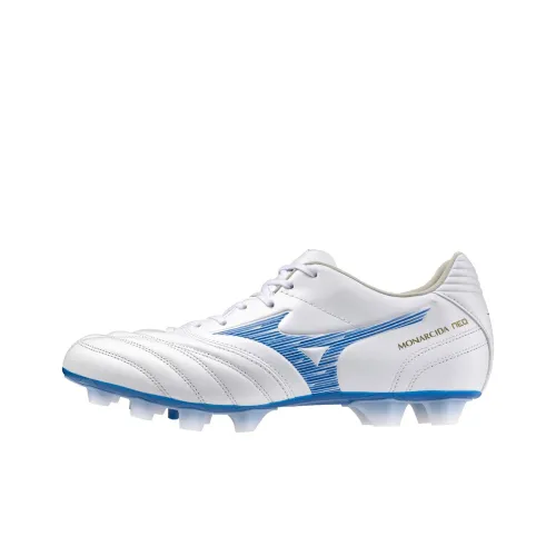 Mizuno MONARCIDA NEO 3 Anti Slip Wear Resistant Soccer Shoes Men's White Blue