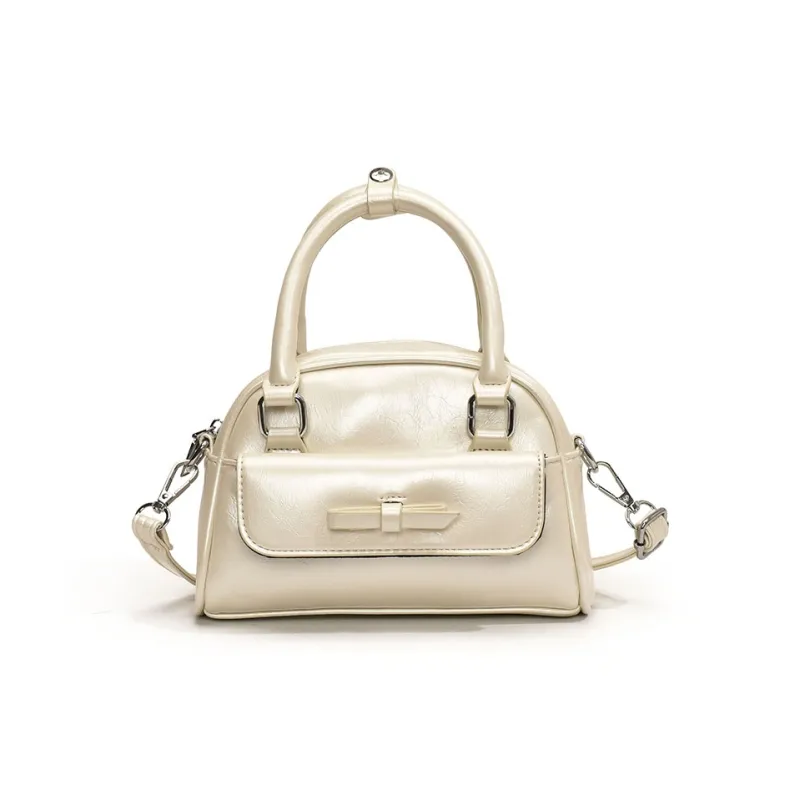 LOUIS ROYALN PU Shoulder Bag Small Size Unisex White/Silver/Black/Red/Yellow-0