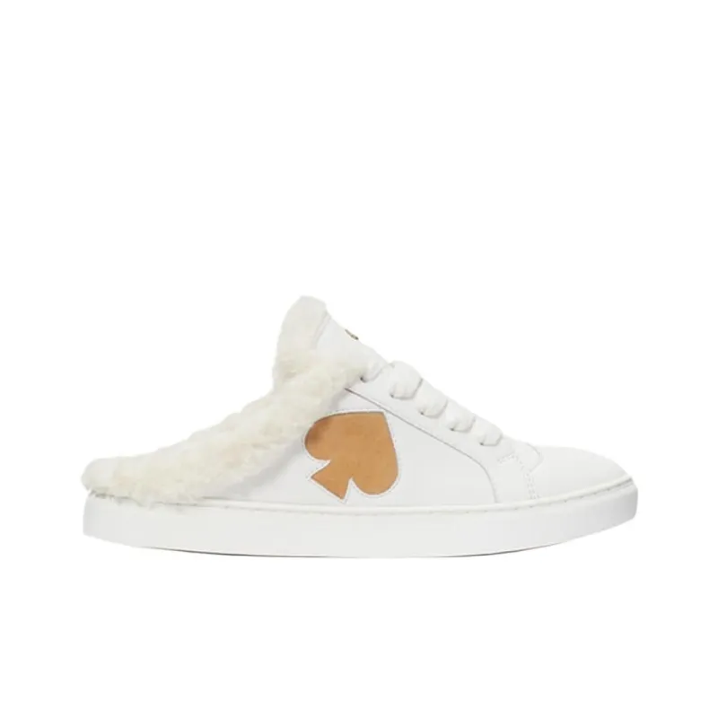 Kate Spade Wrap-toe Slippers Women's White Brown-1