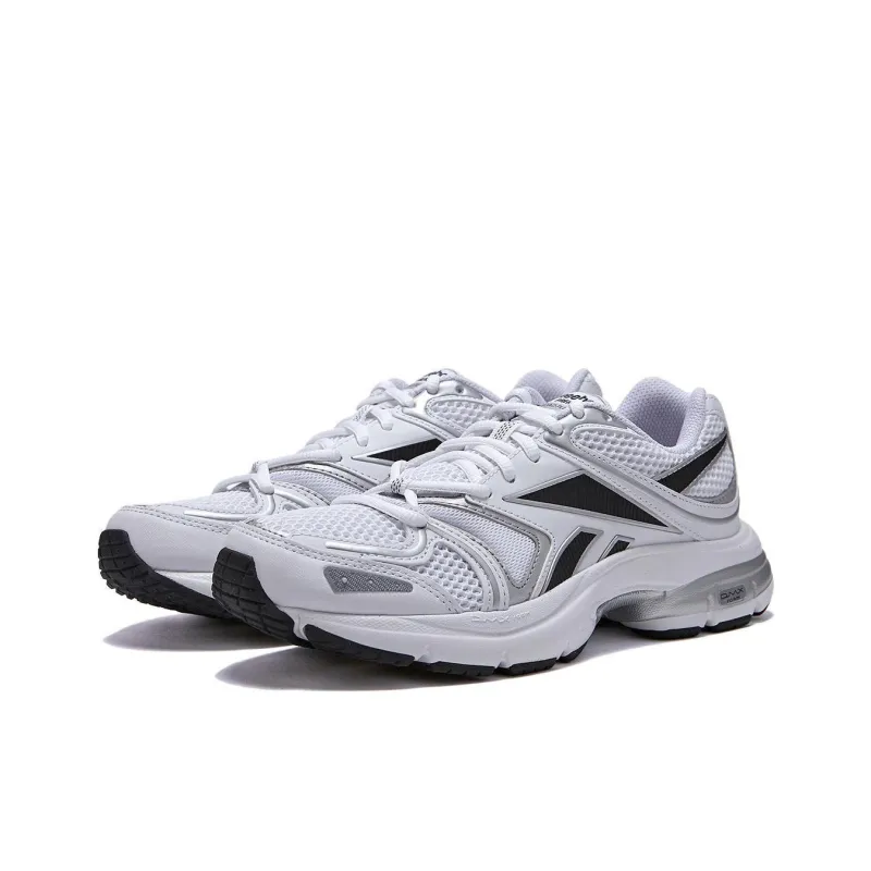 Reebok Premier Road Plus 6 Anti Slip Wear Resistant Low Top Casual Running Shoes Unisex White-2