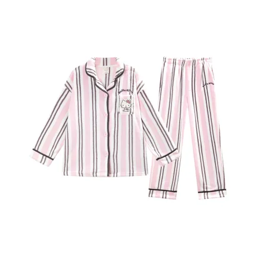 GUKOO x Sanrio Hello Kitty Pajama Set Women's Mist Pink