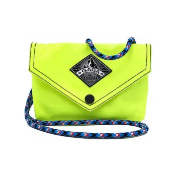 GAGA EQUIPMENT Nylon Envelope Bag Crossbody Bag Shoulder Bag Mini Unisex Neon Yellow