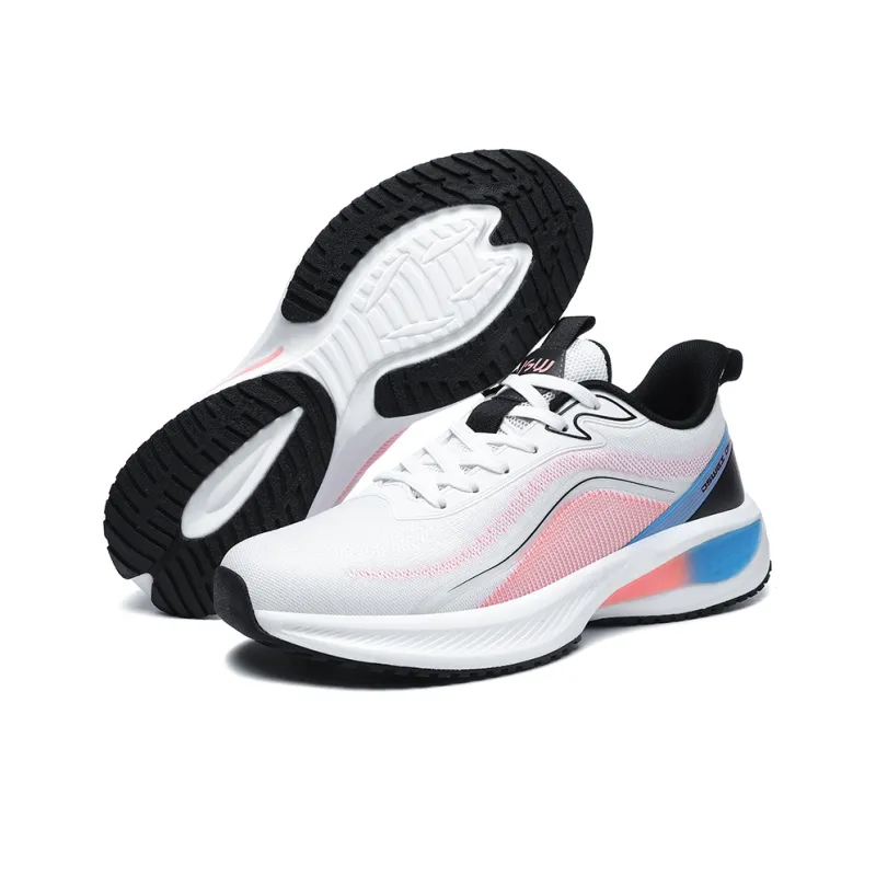 JSWEI Cushioned Slip Resistant Abrasion Resistant Low Top Long Distance Running Running Shoes Men's-2