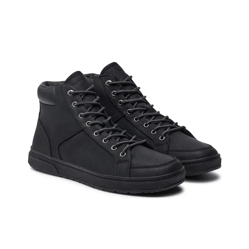 Levi’s Piper Slip-Resistant High-Top Skateboard Shoes Men's Black-1