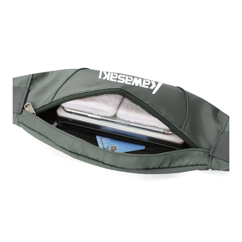 Kawasaki Polyamide Fanny Pack, Crossbody Bag, Sling Bag, Backpack Unisex Multicolor-23