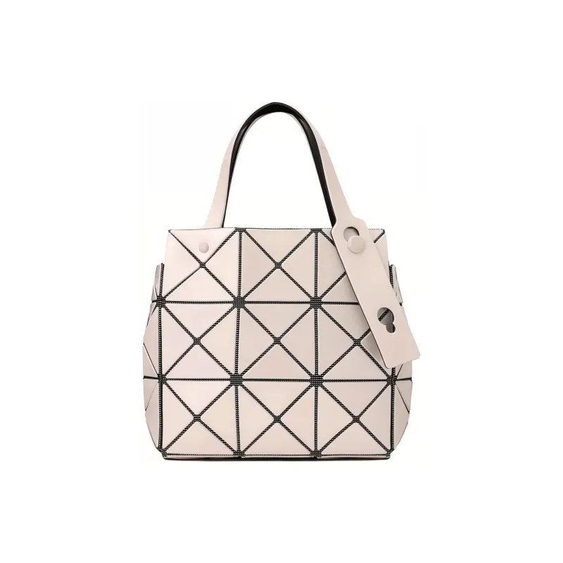 ISSEY MIYAKE CARAT Polyvinyl Chloride Resin Handbag Women's Ivory White-0