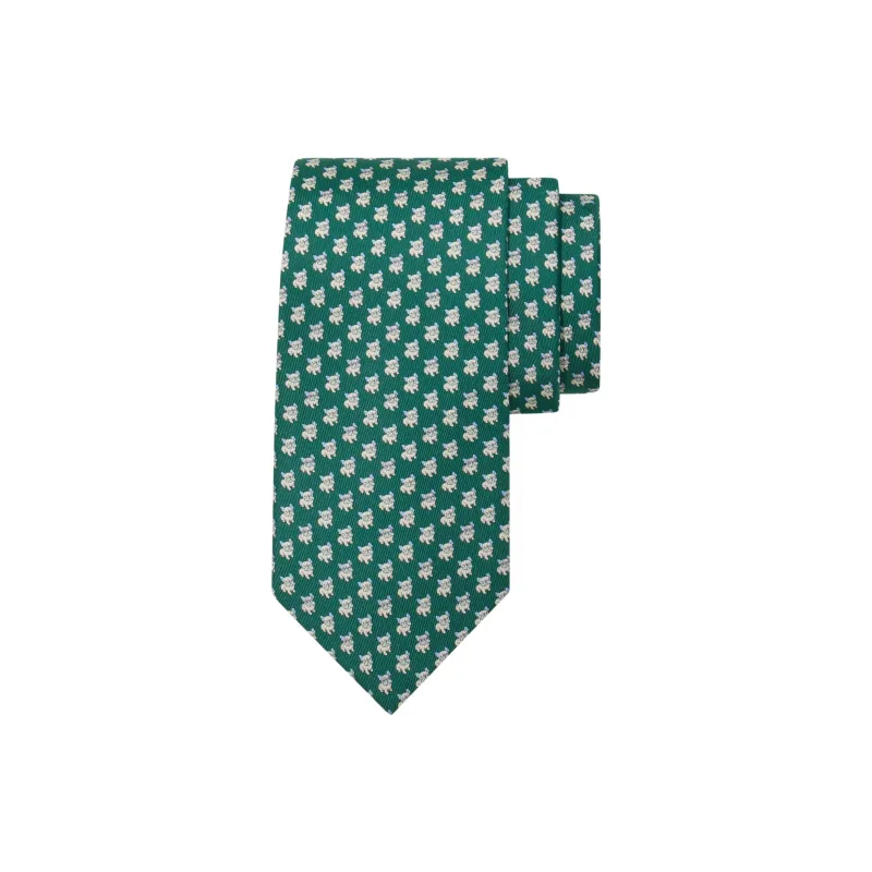 Ferragamo Bulldog Print Tie-1