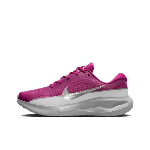 Nike Journey Run Anti Slip Wear Resistant Low Top Running Shoes Women's Purple Gray Silver