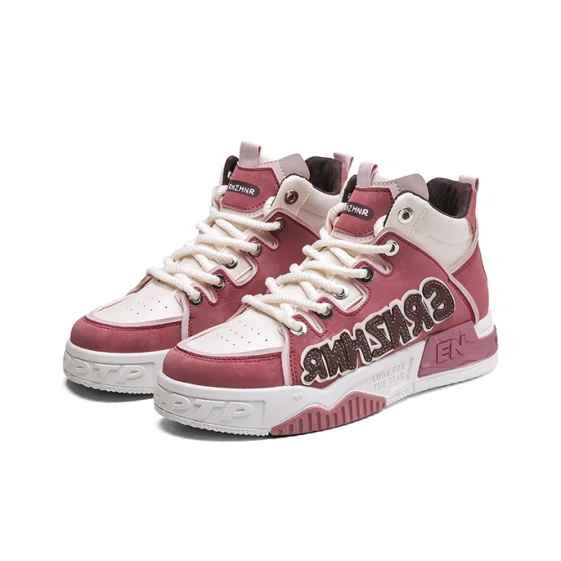 AD Anti-Slip And Wear-Resistant Height Increasing High-Top Skateboard Shoes Men's-2