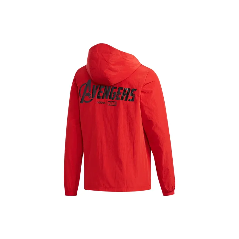 Adidas Neo x Marvel Jackets Coats Men's Red-1