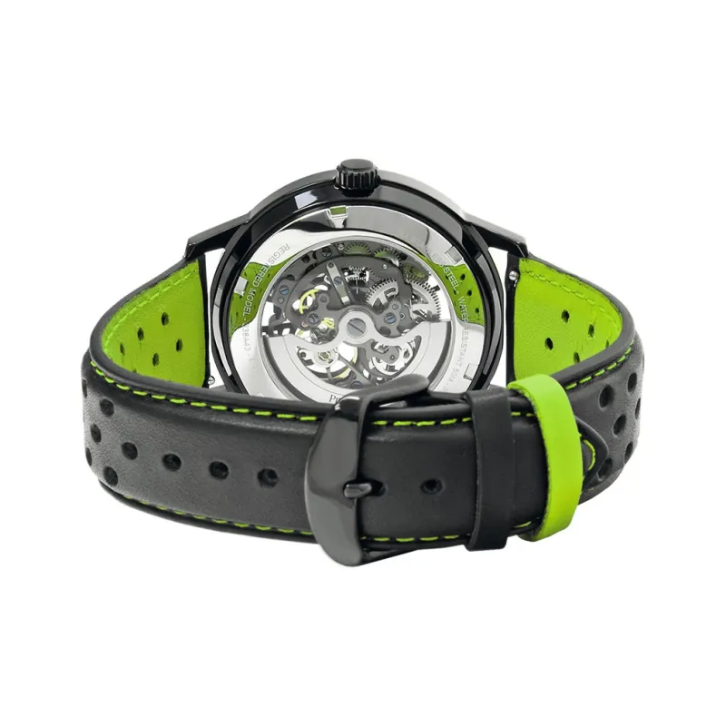 PierreLannier PADDOCK Wrist Watch Mechanical Movement Black Dial Men's Watches-3