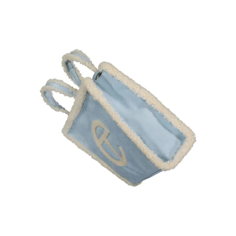 UGG Telfar Collaboration Sheepskin Shoulder Bag Crossbody Bag Handbag Medium Size Women's Blue-2