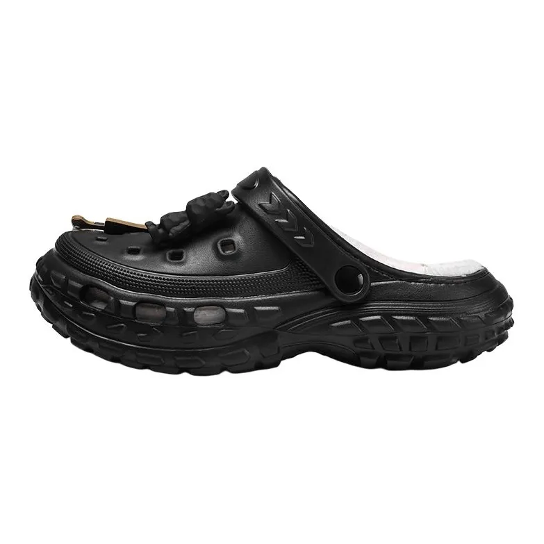 Darcy Sen Cotton Slippers Khaki/Black/Gray-8