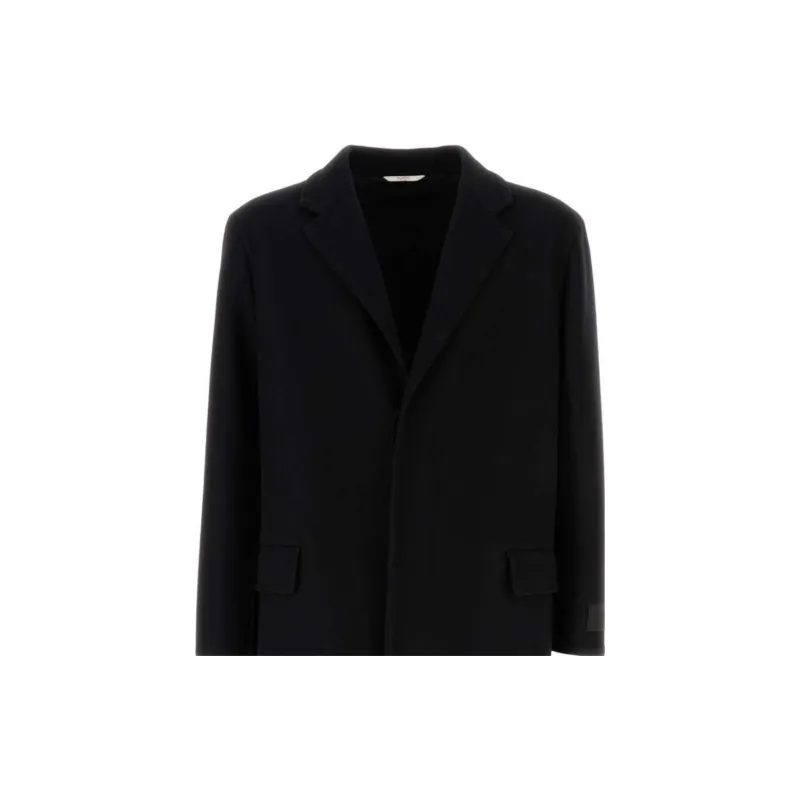 Valentino Coats Men Black-2