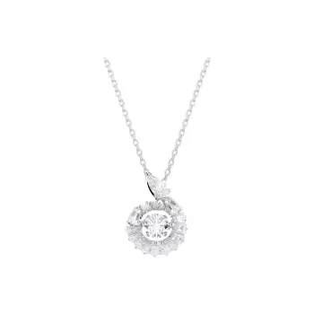 Swarovski Synthetic Cubic Zirconia Necklaces Women's Silver