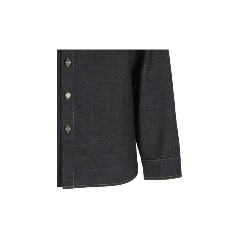Ferragamo Long Sleeved Denim Shirt-2