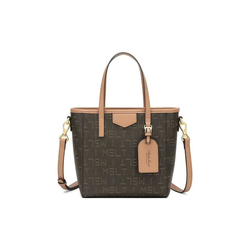MashaLanti PVC And Synthetic Leather Commute One Shoulder Handbag Regular Women's Coffee With Tea-1