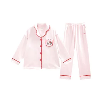GUKOO x Sanrio Hello Kitty Pajama Set Women's Light Mist Pink