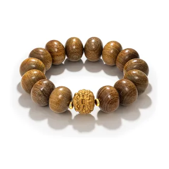 JINGCHENGGOU Green Sandalwood Bracelets Unisex