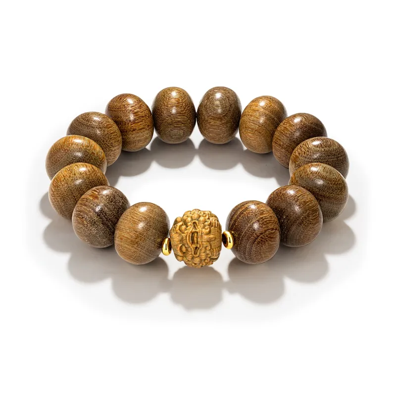 JINGCHENGGOU Green Sandalwood Bracelets Unisex-0