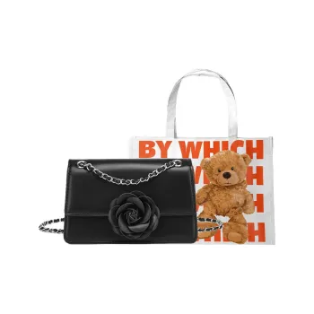 Bywhich PU Shoulder Bag Crossbody Bag Regular Women's White/Black