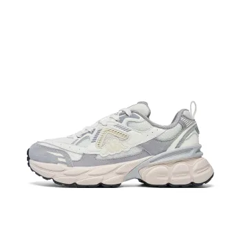 Kappa Anti Slip Wear Resistant Low Top Running Shoes Unisex White Gray