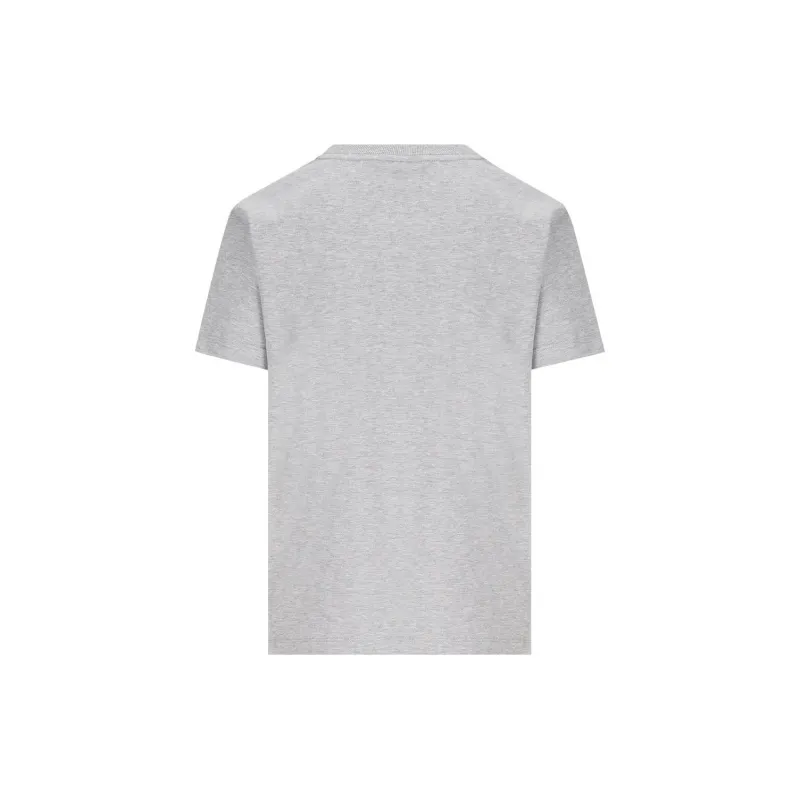 FENDI Logo Embroidered Crewneck T Shirt-1