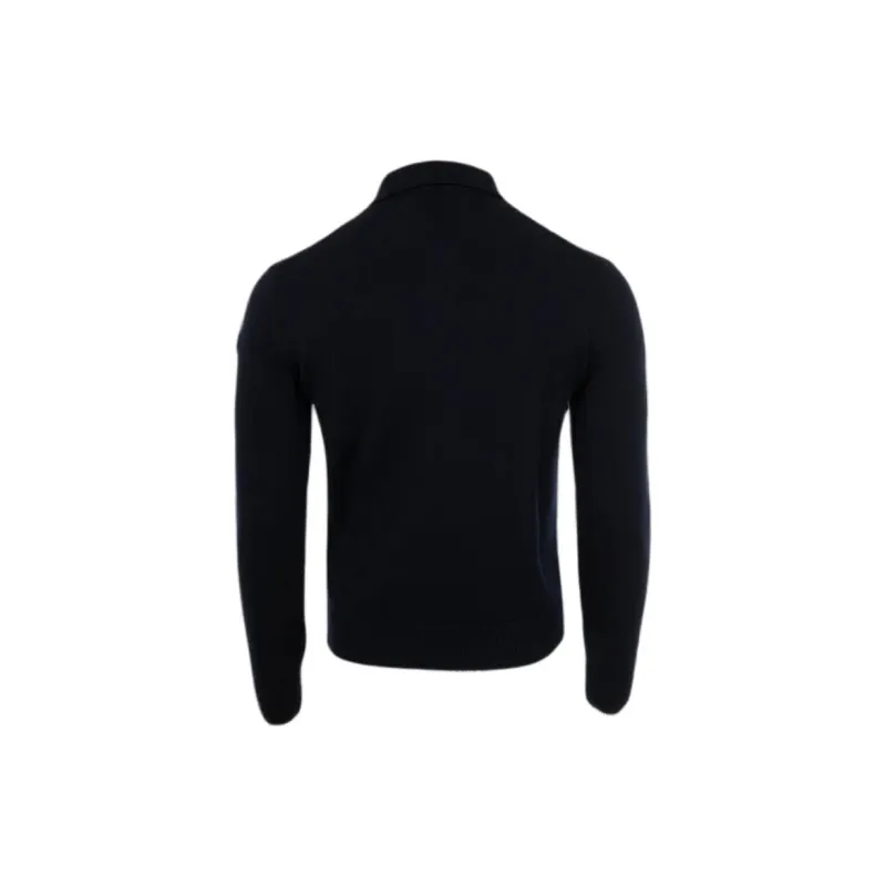 Moncler Polo Shirt Men's Marine Blue-1