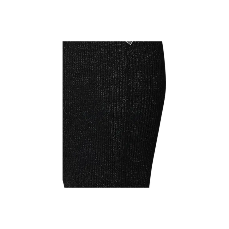 LOUIS VUITTON Flared Hem Ribbed Knit Skirt-4