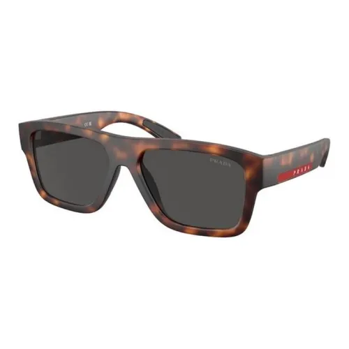 PRADA Rectangular Sunglasses Men's Tortoiseshell