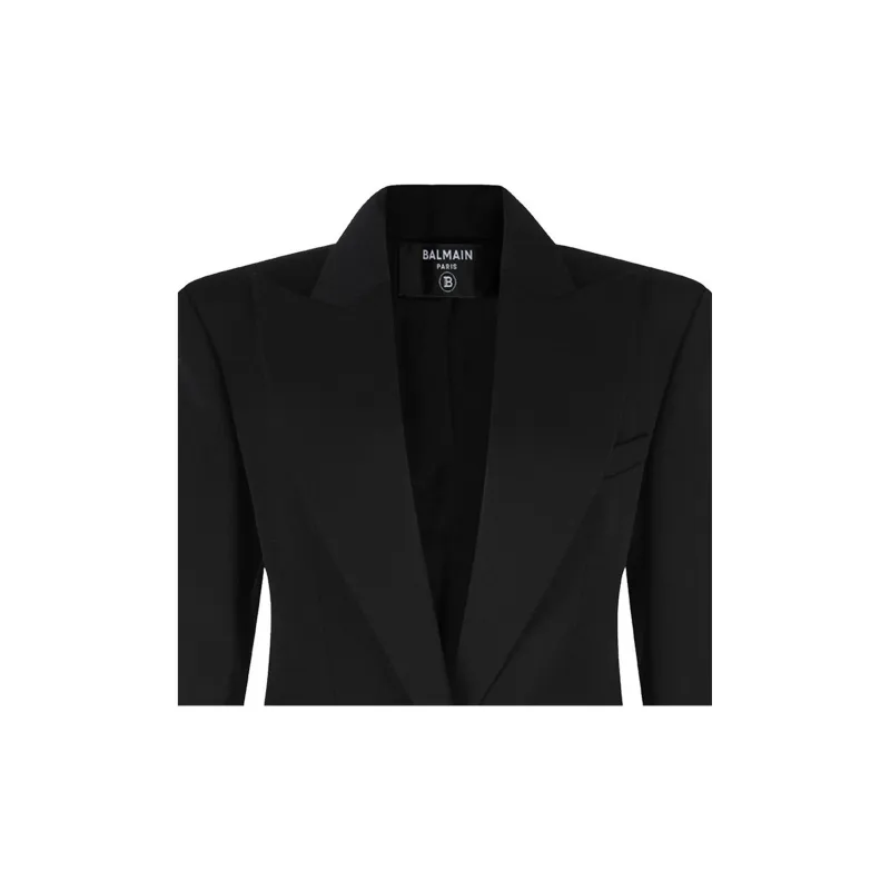 BALMAIN Single Breasted Tailored Blazer-5