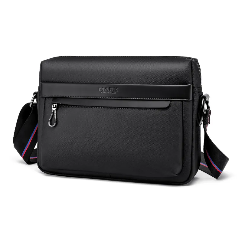 FAIRWHALE Membrana Dermalis Crossbody Bags Shoulder Bags Medium Size Unisex Black-1