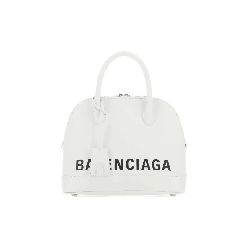 Balenciaga Ville Cow Leather Handbag Shoulder Bag Crossbody Bag Small Size Women's White-1