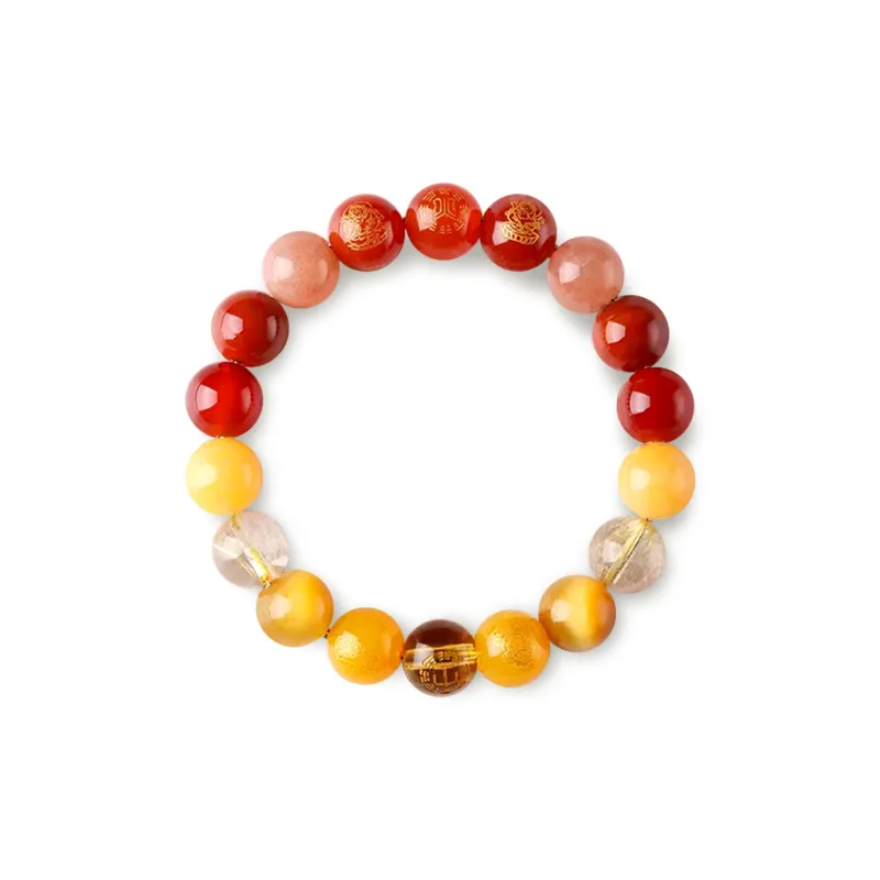 PUTUOSHANWENCHUANG Agate Bracelets Unisex-0
