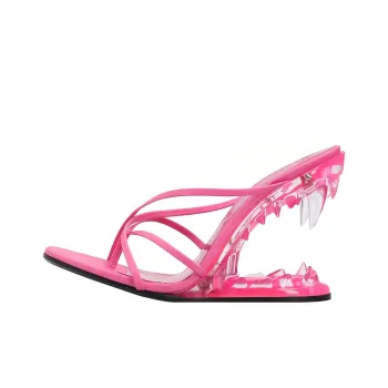 GCDS Odor-Resistant Flip Flops Women's Fuchsia
