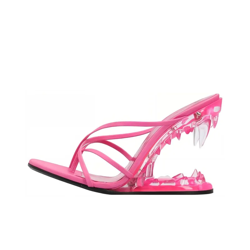 GCDS Odor-Resistant Flip Flops Women's Fuchsia-0