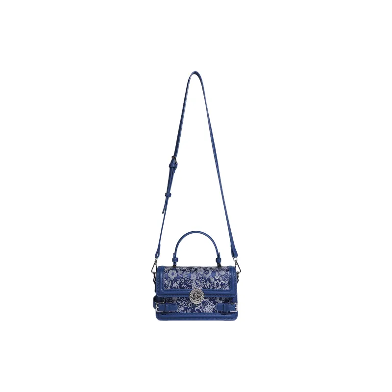 OCTSUI PU One Shoulder Handbag Regular Women's Blue-3