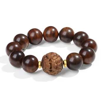 PUTUOSHANWENCHUANG Sandalwood Bracelets Unisex