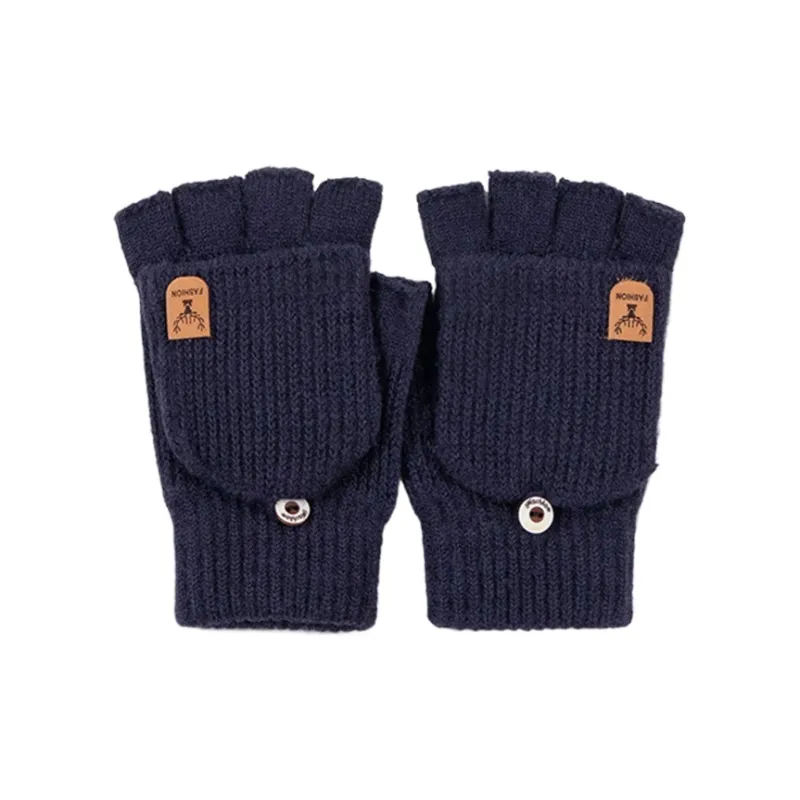Yalu Polyester Knit Gloves Unisex-1