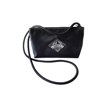GAGA EQUIPMENT Nylon Fabric Envelope Bag Shoulder Bag Crossbody Bag Mini Unisex Black