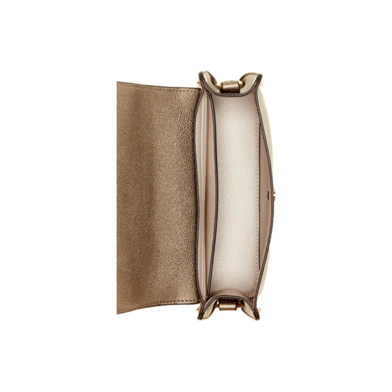 GUESS Artificial Leather Crossbody Bag Shoulder Bag Regular Women's Tin Gold-3