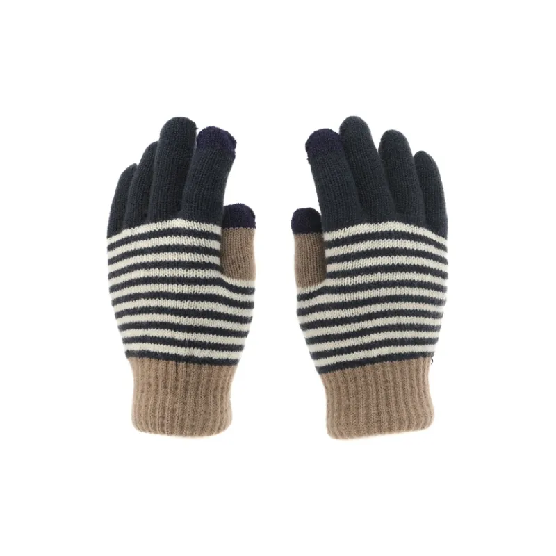 FREE RABBITⅡ Double Layer Warm Thickened And Fleece Lined Touchscreen Knitted Fabric Knit Gloves Unisex-8