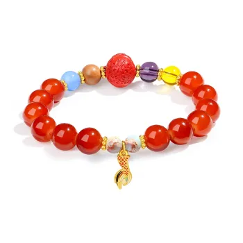 PUTUOSHANWENCHUANG Agate Bracelets Unisex