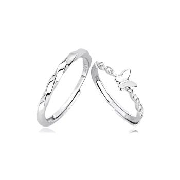 JOYDINNY S999 Fine Silver Rings Unisex