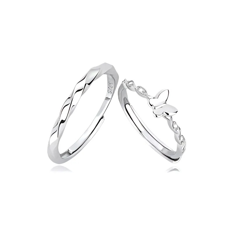 JOYDINNY S999 Fine Silver Rings Unisex-0